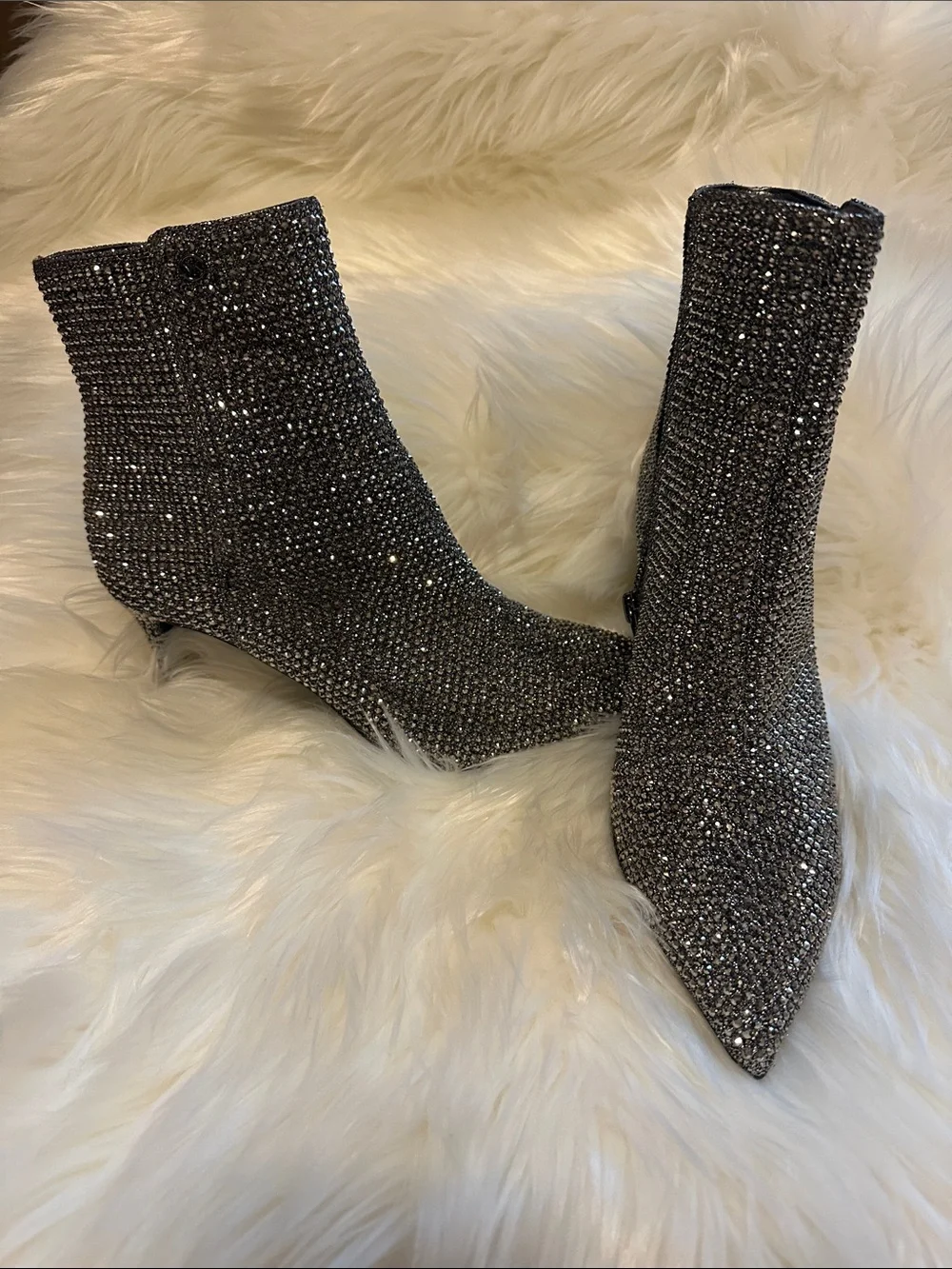 Michael Kors Anthracite Textured Ankle Bootie